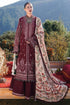 SR-HR890 Unstitched Heavy Embroidered Dhanak Suit With Embroidered Dhanak Shawl