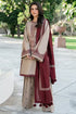 SR-KD910 Unstitched Heavy Embroidered Dhanak Suit With Embroidered Dhanak Shawl