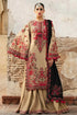 SR-690 Unstitched Heavy Embroidered Dhanak Suit Embroidered Dhanak Shawl