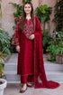 SR-BT2700 Unstitched Fully Embroidered Lawn Suit With Embroidered Bamber Chiffon Dupatta