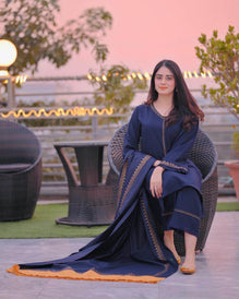 SR-1145 3Pc Unstitched Dhanak Suit with Printed Wool Shawl –