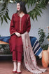 SR-1110 Unstitched Heavy Embroidered Dhanak Suit Embroidered Dhanak Shawl