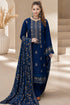 SR-MB605 Unstitched Embroidered Dhanak Wool Suit With Embroidered Dhanak Shawl