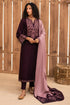 SR-RP605 Unstitched Embroidered Dhanak Suit With Embroidered Dhanak Shawl