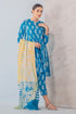 SR-CH144 Digital Printed Unstitched Lawn Suit 3pc With Monar Digital Printed Dupatta