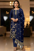 Sequence Embroidered 5000 Gram Velvet 3Pc With Cutwork Sequence Embroidered Shawl