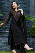 SR-BT2800 HIGHLY RECOMMENDED Unstitched Fully Embroidered Lawn Suit With Embroidered Bamber Chiffon Dupatta