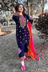 SR-BR1275 Lawn Unstitched Embroidered 3pc Suit With Embroidered Chiffon Dupatta