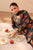 SR-BQ40 Digital Printed Khaddar Suit 3pc with Khaddar Digital Printed Dupatta & Embroidered Patches