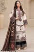 SR-JZ2800 Lawn Unstitched Fully Embroidered 3pc Suit With Poly Lawn Digital Printed Dupatta