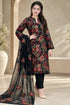 SR-D346 HIGHLY RECOMMENDED (8.2 Meters) Dhanak Unstitched Embroidered 3pc Suit With Dhanak Embroidered Shawl
