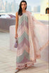SR-MB2805A Lawn Unstitched Fully Embroidered 3pc Suit With Organza Digital Printed Dupatta With Embroided Four Side Laces