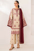 SR-BQ2950 Unstitched Fully Embroidered Dhanak Suit With Fully Embroidered Dhanak Shawl