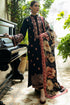 SR-AJ980 Unstitched Fully Embroidered Dhanak Suit With Digital Printed Poly Wool Shawl