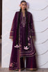 SR-HR3080 Unstitched Fully Embroidered 3Pc Dhanak Suit With Embroidered Dhanak Shawl
