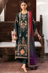 SR-JZ3055 Unstitched Fully Embroidered 3Pc Dhanak Suit With Diamond Wool Digital Printed Shawl