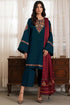 SR-JZ3030 Unstitched Fully Embroidered 3Pc Dhanak Suit With Embroidered Dhanak Shawl