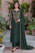 SR-D3000 HIGHLY RECOMMENDED (8.2 Meters) Unstitched Fully Embroidered Dhanak Suit With Embroidered Dhanak Shawl