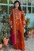 SR-BT3125 Unstitched Fully Embroidered Dhanak Suit With Embroidered Dhanak Shawl