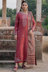 SR-IZ3070 Dhanak Unstitched Chikenkari Embroidered 3pc Suit With Digital Printed Diamond Wool Shawl