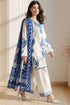 SR-LM3105 Dhanak Unstitched Fully Embroidered 3pc Suit With Diamond Wool Digital Printed Shawl