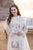 SR-QL2605 Lawn Unstitched Embroidered 3pc Suit With Organza Embroidered Dupatta