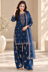 SR-BT2940 Unstitched Sequence Embroidered Dhanak Suit With Sequence Embroidered Chiffon Dupatta