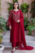 SR-BT2700 Unstitched Fully Embroidered Lawn Suit With Embroidered Bamber Chiffon Dupatta