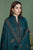 SR-AJ940 Unstitched Fully Embroidered Dhanak Suit With 4 Sided Embroidered Dhanak Shawl