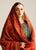 SR-MB525 Dhanak Embroidered Suit With Digital Printed Woolen Shawl