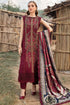 SR-HR515 Dhanak Embroidered Suit With Digital Printed Woolen Shawl