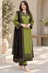 SR-BT2400 Dhanak Embroidered 3pc Suit With Dhanak Embroidered Shawl