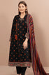 SR-725 Dhanak Embroidered Suit With Digital Printed Wool Shawl