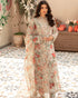 3pc Digital Printed Lawn Suit With Printed Organza Dupatta