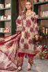 3pc Digital Printed Unstitched Lawn Suit With Monar Dupatta & Embroidered Patches