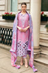 SR-MS2570B  Unstitched Embroidered Lawn 3pc Suit With Cotton Lawn Printed Dupatta