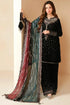 SR-996 Embroidered 9000 Micro Velvet 3Pc With Embroidered Chiffon Dupatta