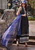 SR-303 Unstitched Sequence Embroidered Lawn 3pc Suit With Silk Printed Dupatta