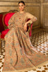 SR-870 Unstitched Heavy Embroidered Dhanak Suit Embroidered Dhanak Shawl