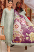 SR-23 Embroidered Chikenkari Unstitched Lawn 3pc Suit With Silk Printed Dupatta